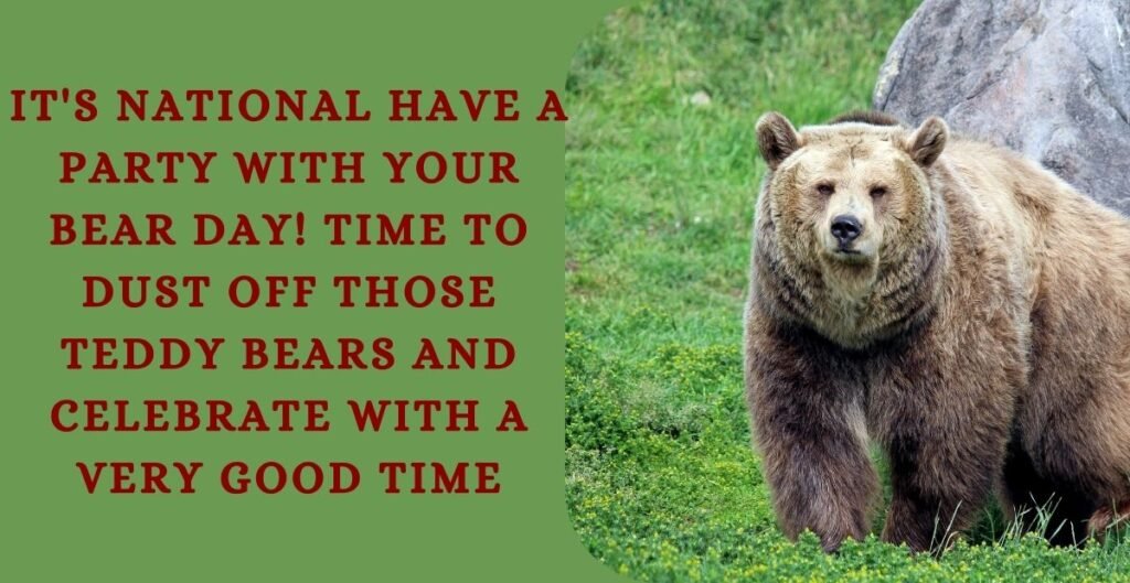 National Have a Party With Your Bear Day 