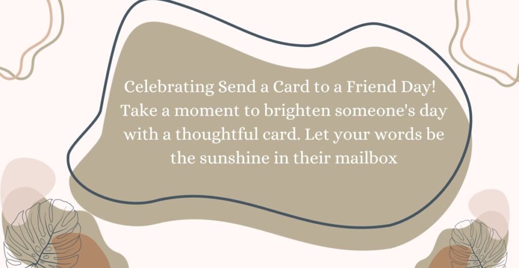 Send a Card to a Friend Day 