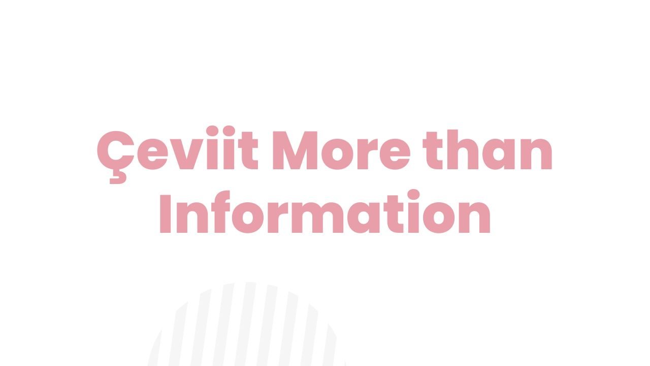 Çeviit More than Information